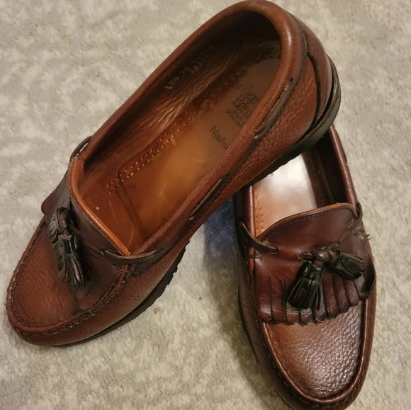 Allen Edmonds Brown Monterey Kiltie Belted Leather Loafers Sz 10 Allen Edmonds Men Montague Loafer Size 10.5 D Brown Kiltie  main image 3